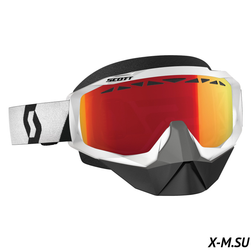 Очки HUSTLE SNOW CROSS white/black enhancer red Очки HUSTLE SNOW CROSS white/black enhancer red