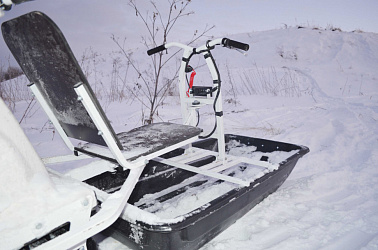 Модуль толкач с санями с отбойником для мотособаки КОЙРА Богатырь / KOiRA 500