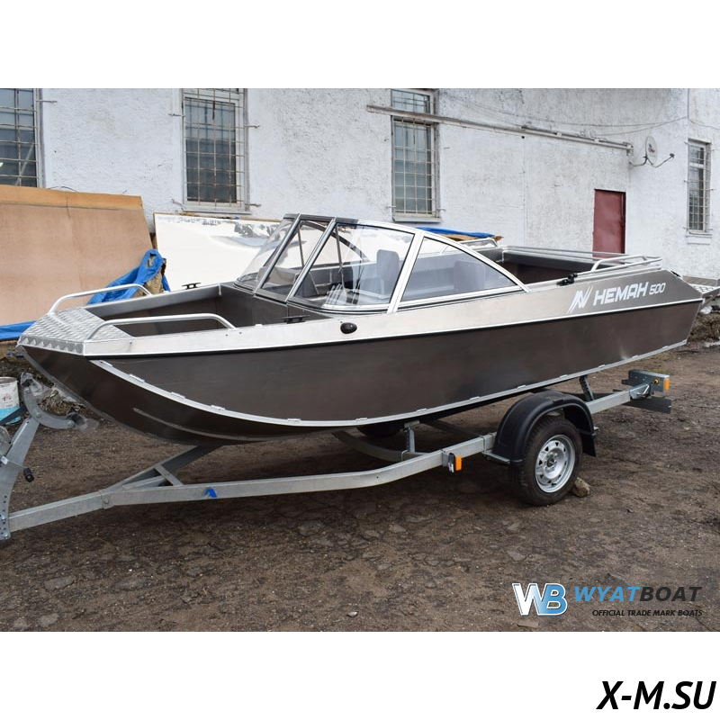 Алюминиевый катер WYATBOAT Неман 500 DC (без покраски) Алюминиевый катер WYATBOAT Неман 500 DC (без покраски)