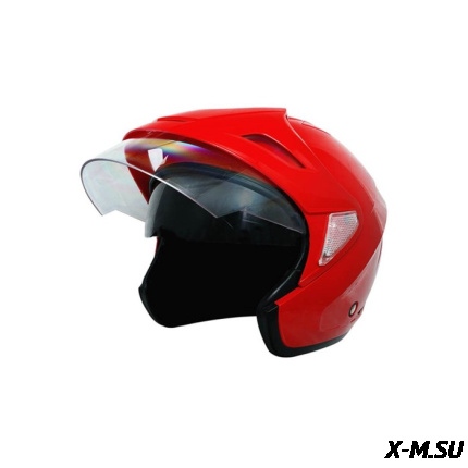 Шлем "THH" T-378 RED 2-стекла