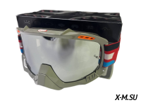 Очки мотокросс FOX XD3-73 коробка цв. оправы Белый цв. стекла Зеркальный 